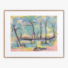 林顺文《山水之二》国画34CM*44.5CM约1.4平尺手绘纸本宣纸作品【原作编号GH0450】