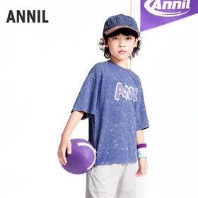 男童圆领短袖针织衫夏季新款安奈儿童装实体店同款AB521629