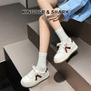 经典鲨2025年春新款韩版时尚拼色平底系带休闲小白鞋板鞋女KW387-517021 商品缩略图0