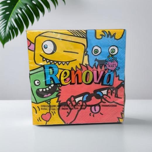 RENOVA童趣黑标餐巾纸 20张/包 商品图0