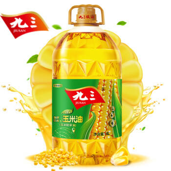 九三 食用油 非转基因 压榨一级玉米油 玉米胚芽油 4L /粮油调味 /食用油 /玉米油 商品图2