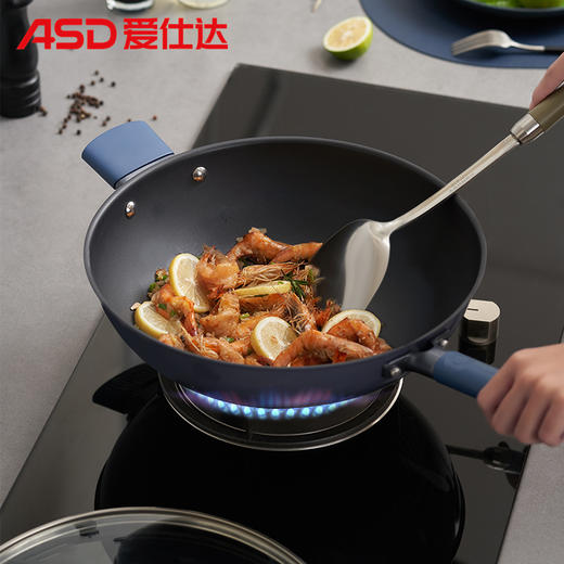 【自营】 爱仕达 0涂层钛晶不粘炒锅 32cm 商品图1