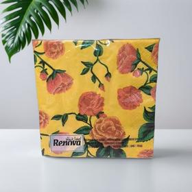 RENOVA优雅玫瑰黑标餐巾纸 20张/包