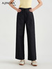 【演绎随性】阿菁娜老钱风通勤高腰亚麻直筒休闲裤F30C210012 商品缩略图1