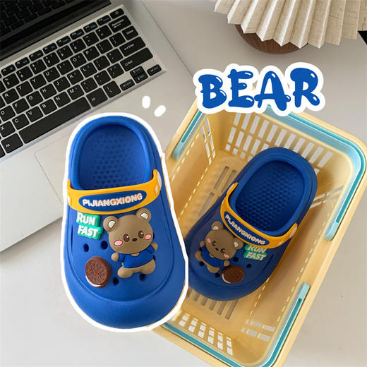 【敲高颜值！儿童洞洞鞋】EVA男童女童夏季软底防滑凉拖鞋卡通沙滩家居洗澡拖鞋。ry 商品图1