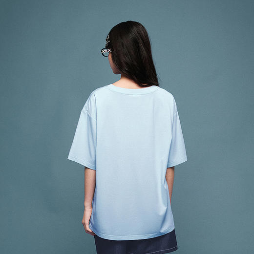 笛莎Deesha青少年女童T恤2025夏季女童圆领T恤 商品图4