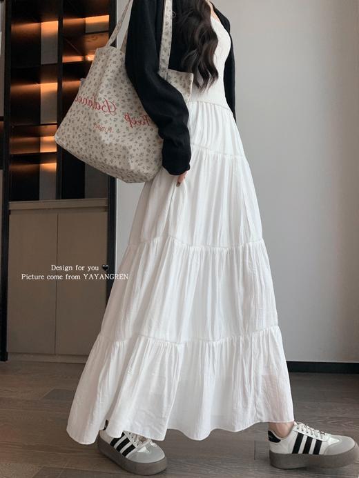 MUYANHUAN 桃花皱蛋糕裙 松紧腰遮肉显瘦显腿长 商品图1