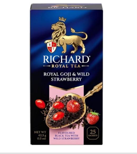 瑞查得皇家枸杞草莓黑醋栗金苹果柠檬浆果果味红茶 商品图8