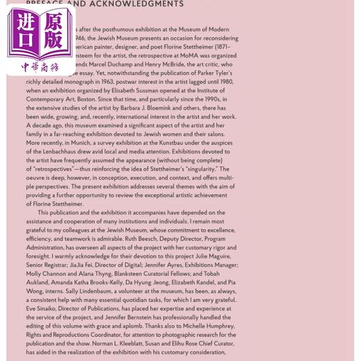 预售 【中商原版】Florine Stettheimer: Painting Poetry 进口艺术 弗洛琳斯蒂海默：绘画诗 Yale 商品图1