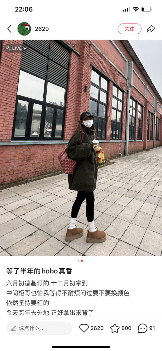 戈雅Hobo 红色（原厂皮） 商品图2