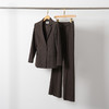 艾尚臣长袖西装套装2024冬季新款棕色西服外套修身立体剪裁职业装 商品缩略图0
