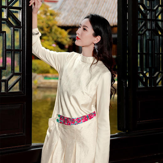 【优雅套装】玄英民族风连衣裙  | 现货加急发 商品图3