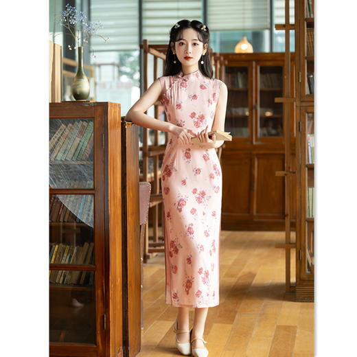 SKY 13458无袖日常时尚旗袍连衣裙 商品图0