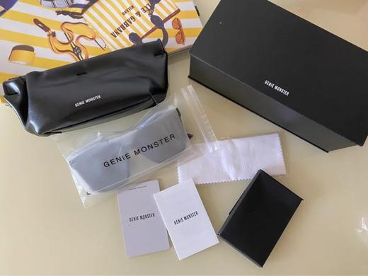 D030412俩侧竖铆钉点缀方圆版型显脸小墨镜 商品图9