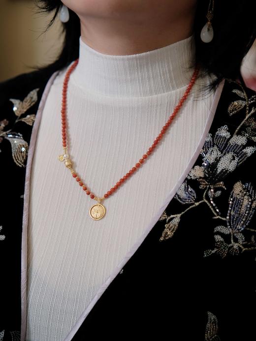 3.8女神节特别设计回馈款！花花团原创东方美学新中式国风项链——南红、碧玉4mm扎基拉姆转金筒项链项链+一款多戴葫芦款项链～碧玉玉质温润如脂，色泽青翠含烟、佩戴气质典雅！南红通透莹润、喜庆吉祥！ 商品图10