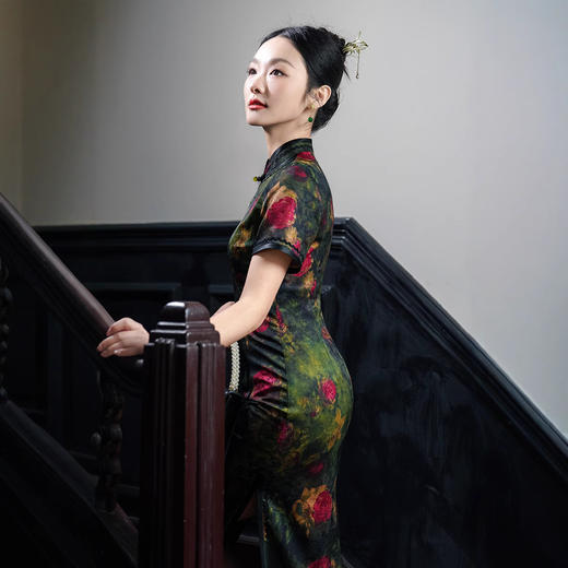 改良民国风，气质修身旗袍XL1225 商品图1