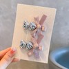 爱心对夹蝴蝶结刘海夹 商品缩略图1