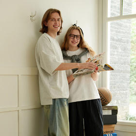 714street重磅抗皱五分袖短袖T恤男25夏季新款宽松半袖基础款上衣