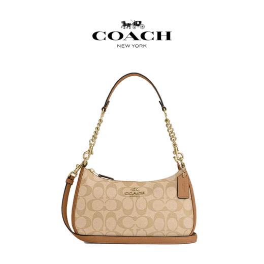 【品牌授权】【礼盒礼袋 】COACH蔻驰Teri24新款奥莱月牙包单肩斜挎手提腋下麻将包 商品图0