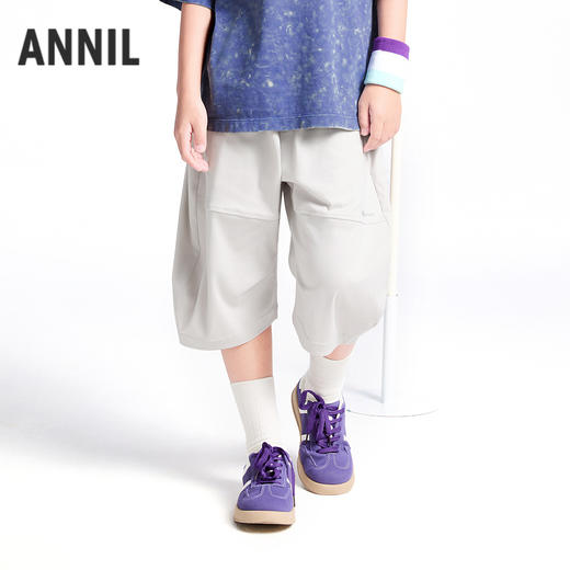 男童全腰液氨针织七分裤夏季新款安奈儿童装实体店同款AB526646 商品图2