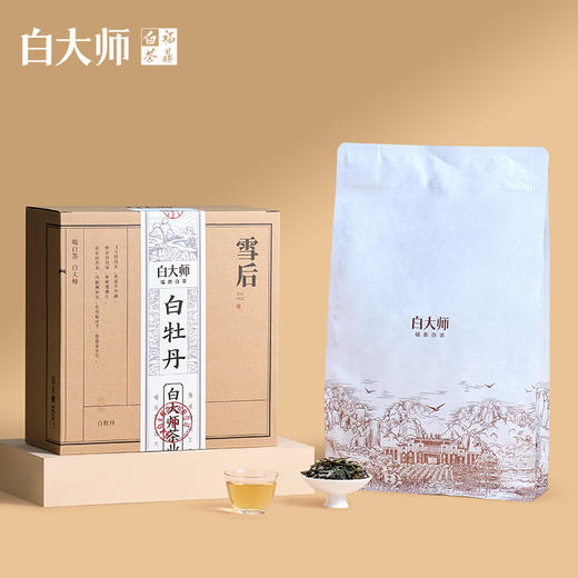 白大师白茶茶叶正宗福鼎老白茶2021年一级白牡丹白茶散茶200g 商品图3