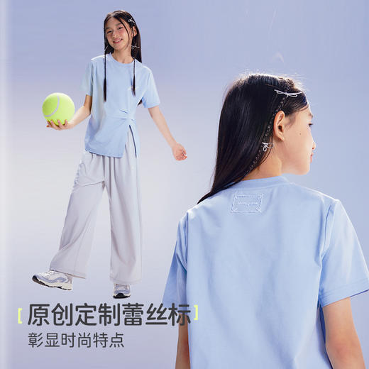onmygame【夏日风铃】女童防晒凉感T恤儿童速干短袖2025年夏季 商品图4
