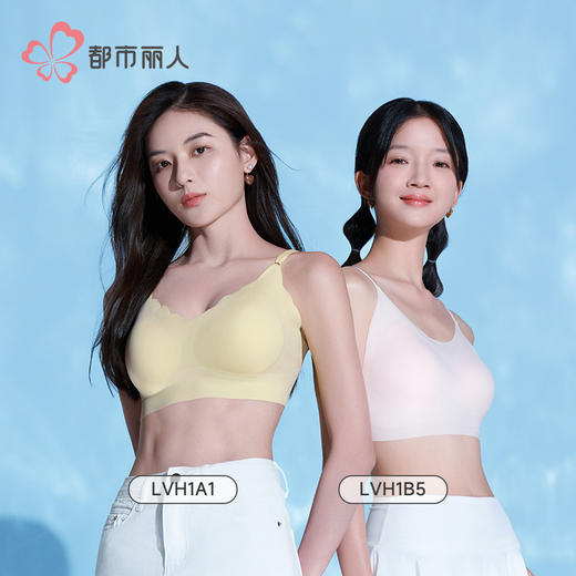 都市丽人小冰沙基础简约特殊面料短抹胸超薄冰丝抹胸LVH1B5 商品图2