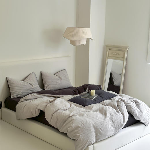 【小众设计师款床品]多喜爱侘寂风2025新款100%全棉提花水洗四件套 四季通用 商品图12