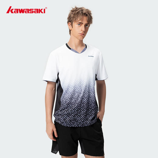 川崎 男女款 V领短袖T恤 K1C02-C1010/K1C02-C2010 商品图4