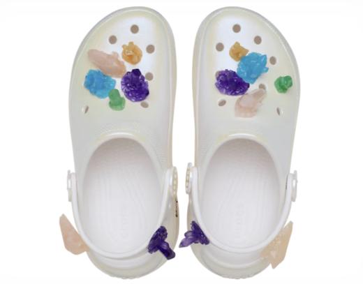 5折！Crocs 女款厚底水晶洞洞鞋 镭射配色 8码以上 商品图2