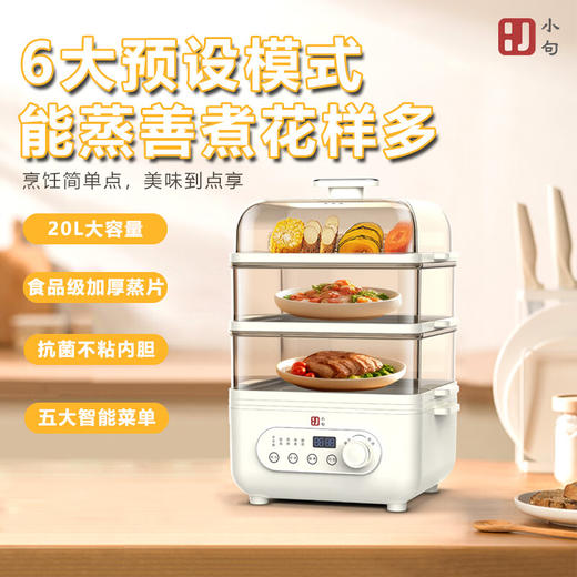 【分仓直发包邮】小句三层电蒸锅20L  XJZ11 商品图0