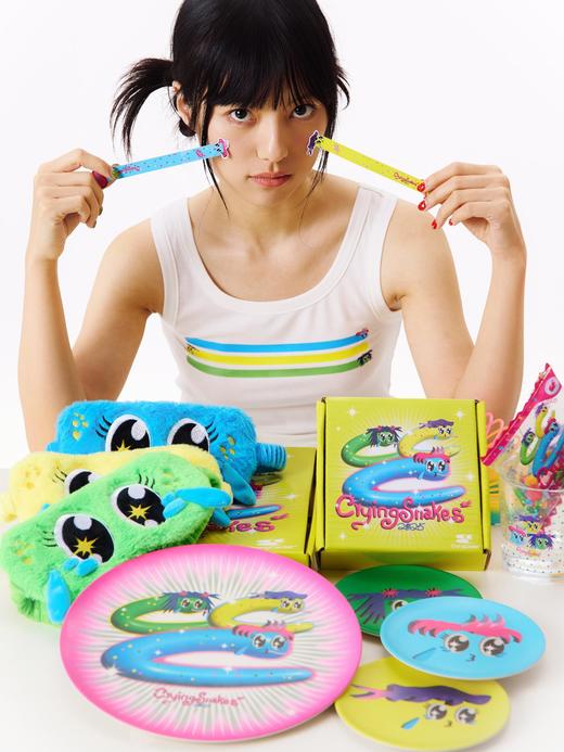 CryingCenter Snakes2025蛇年系列环保级竹纤维盘子平盘便携餐具 商品图1