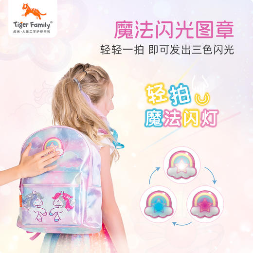 tigerfamily虎米 闪亮小背包小学生书包出行旅游小背包女双肩创意可爱儿童节礼物 商品图1