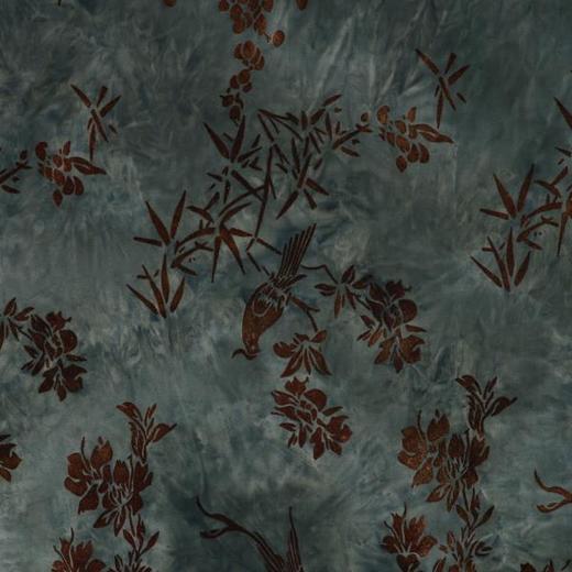 T2664夏季新款时尚个性花鸟树木印花扎染国潮新中式百搭休闲短袖上衣 商品图3