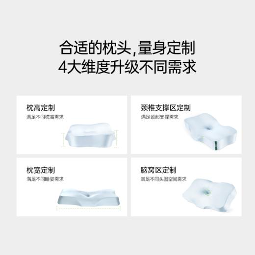 7C七西美妍无压枕3.0（S25）记忆棉护颈椎助睡眠枕头枕芯 软硬分区延长深度睡眠枕 商品图3