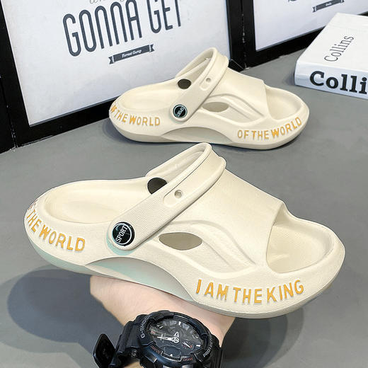 【便捷穿脱设计】夏季儿童拖鞋男童防滑厚底耐磨凉拖室内外居家沙滩两用拖鞋中大童。ry 商品图0