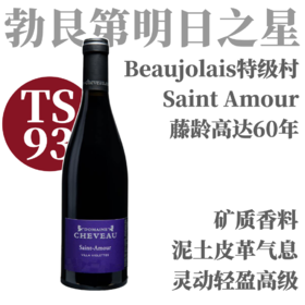 【TS93丝滑高级爱情之酒·薄若来特级村】2024双马酒庄圣爱紫罗兰山庄干红 Domaine Cheveau Beaujolais Saint-Amour Villa Violettes