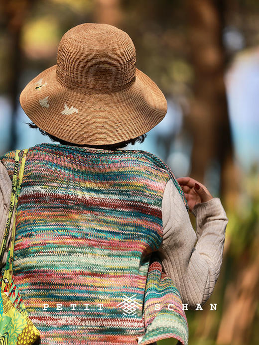 PETIT SCHAN小闪 #068 petit schan's garden小闪的后花园 极细拉菲草手工编织遮阳帽渔夫帽 商品图4
