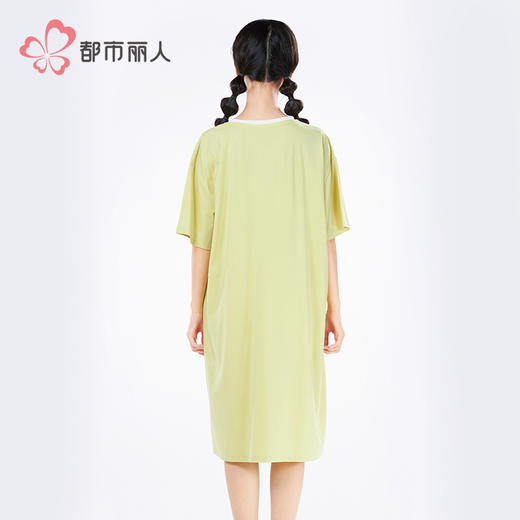 都市丽人生活家居女士无尘棉短袖裙薄单面无尘棉短袖类LHH6E4 商品图3