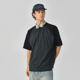 714street复古撞色凉感防晒短袖T恤夏季新款抗皱速干吸湿排汗上衣