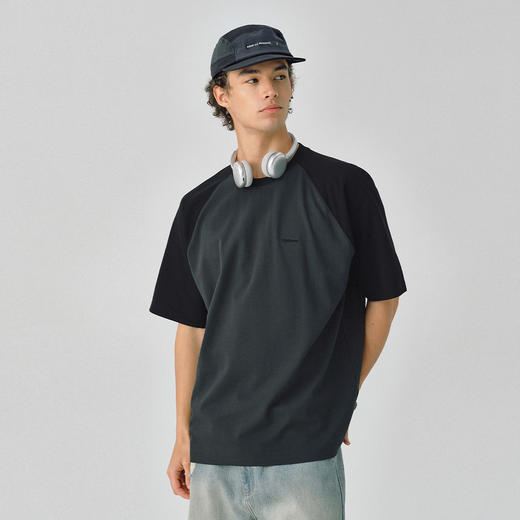 714street复古撞色凉感防晒短袖T恤夏季新款抗皱速干吸湿排汗上衣 商品图0