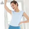 梵美人 Y5139H 瑜伽短袖 无胸垫 提花波浪纹面料 商品缩略图2