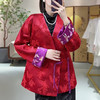 春新款漳绒缎蝶恋花提花百搭新中式斜襟外套KDS-2610 商品缩略图1
