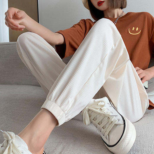 买1送1 冰丝运动裤女宽松束脚显瘦仙女凉凉裤休闲哈伦防蚊裤 商品图1