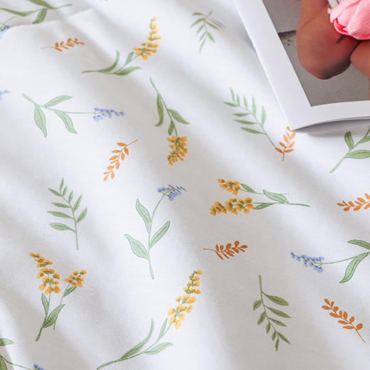 【多样屋专柜】雅鹿抑菌全棉印花夏被--米漾/200*230CM 商品图5