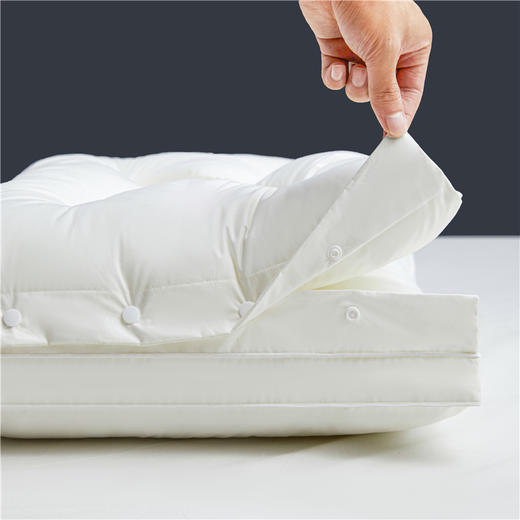 自然醒全棉双层可拆卸星空枕二合一侧睡家用一对装护颈助睡眠枕芯单人整头XK 商品图2