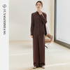 FUYAO扶摇 随性松弛 缎面醋酸长袖衬衫新中式休闲直通裤时尚套装 商品缩略图0