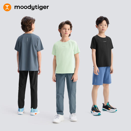 【专属】moodytiger儿童25夏新款透气插肩短袖| Air Supply52110105 商品图4