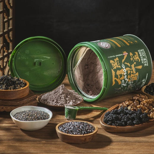 【下单赠试喝2条】江小燕石斛黑八宝 450g桶装/225g布袋装 甄选铁皮石斛黑芝麻核桃仁 即食冲调营养食品 商品图4