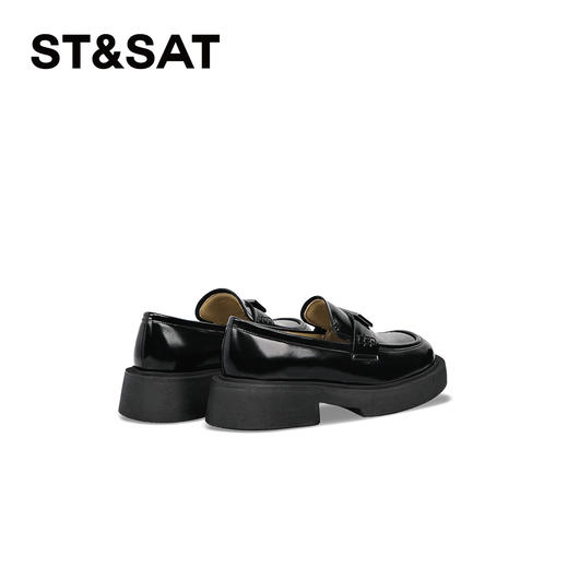 星期六经典英伦风复古一脚蹬厚底乐福SSD1111B02 商品图10